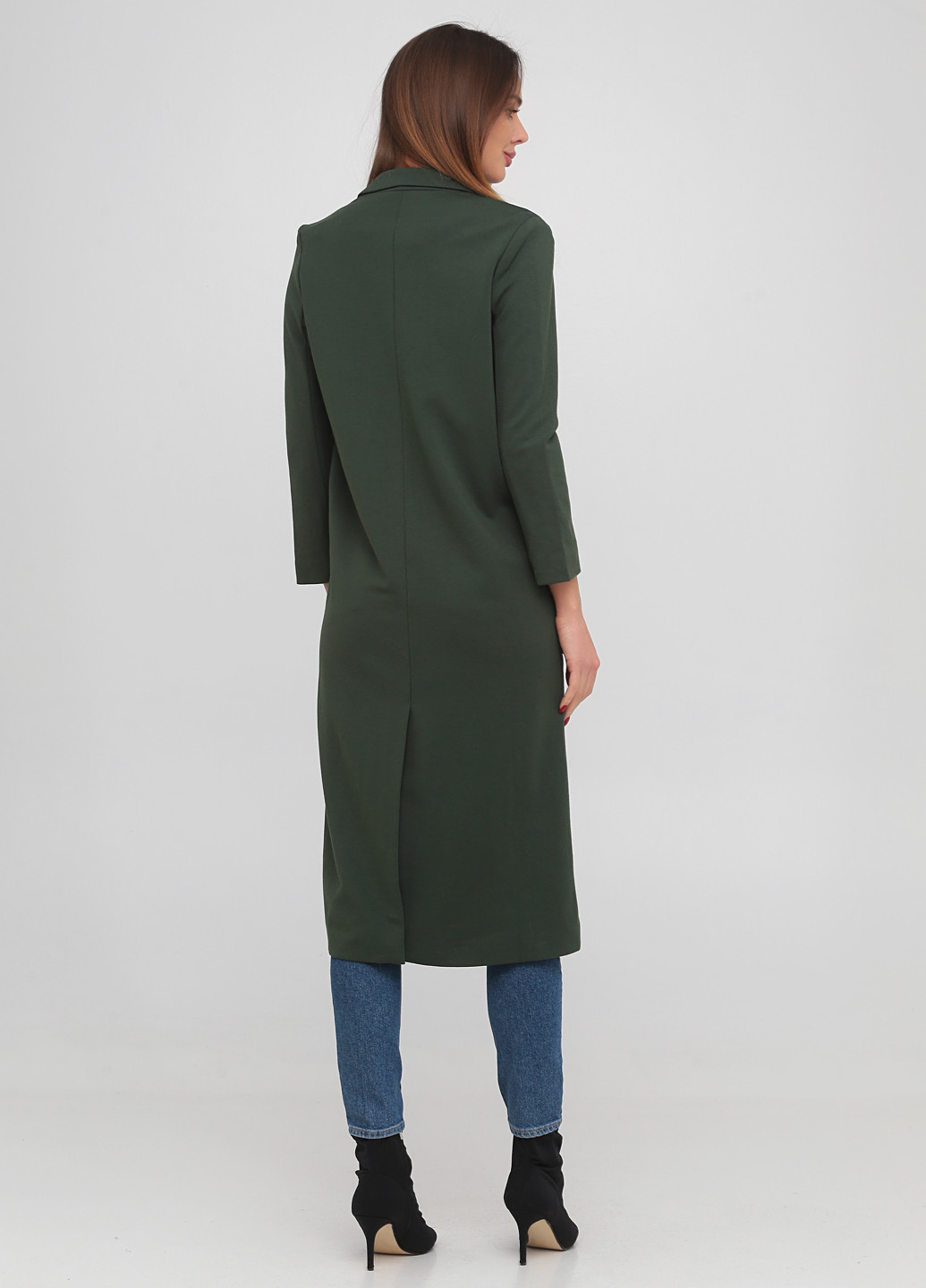 Темно-зеленое демисезонное Пальто однобортное Vero Moda