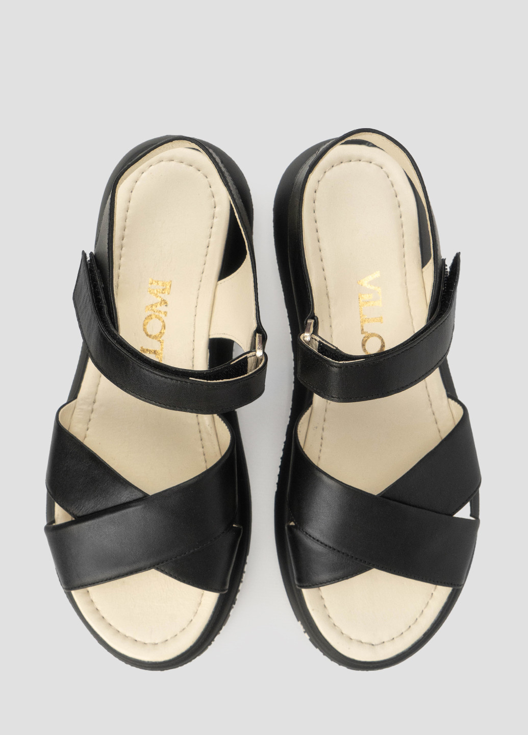 Черные босоножки vm villomi на липучке