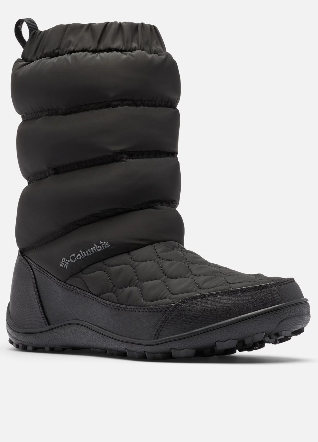 Черные дутики Columbia с логотипом