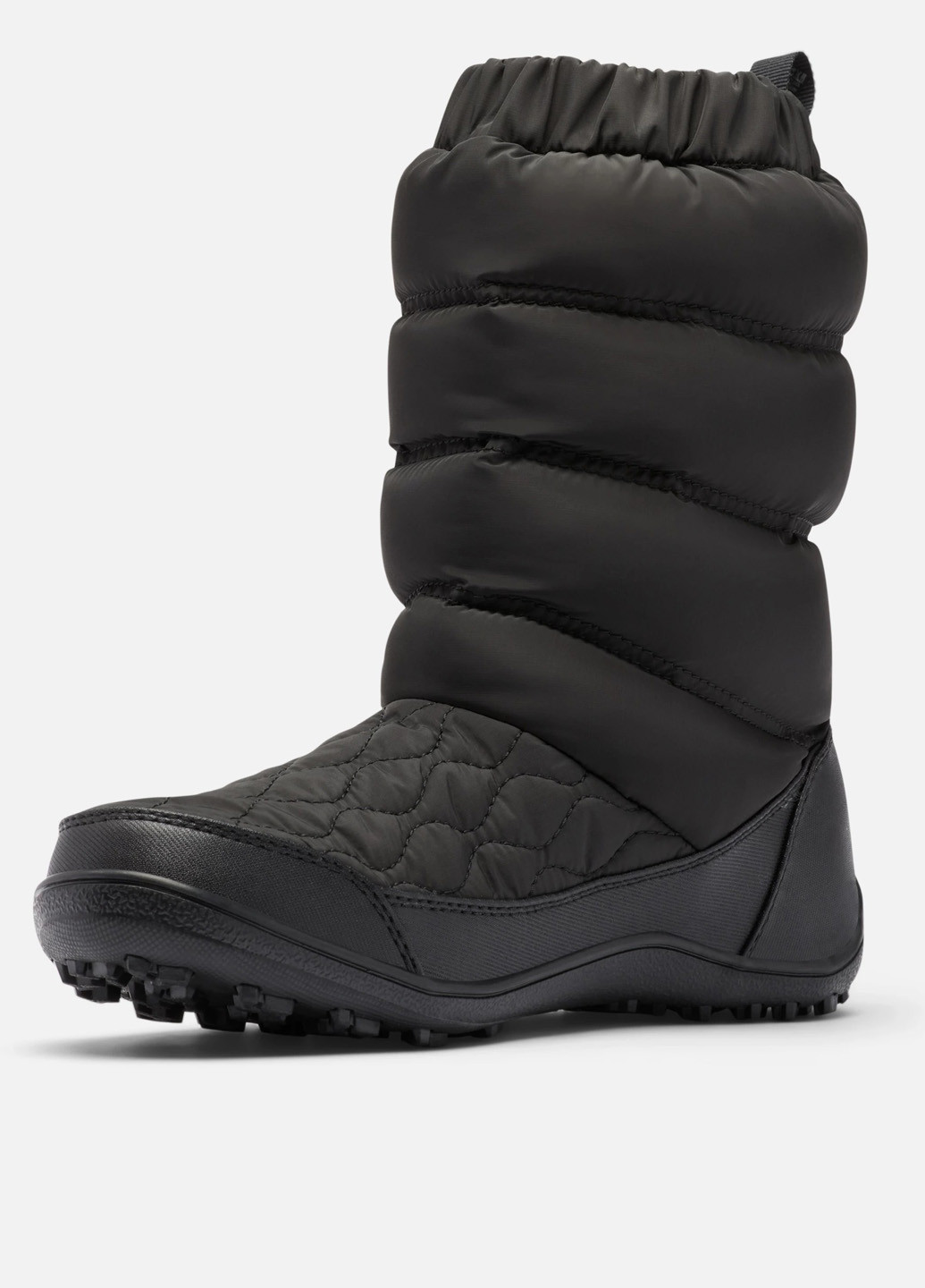 Черные дутики Columbia с логотипом