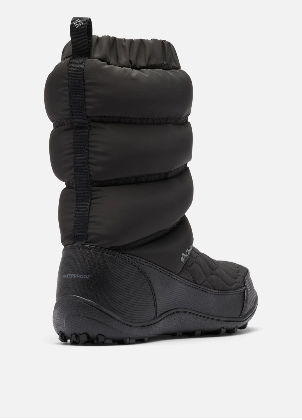 Черные дутики Columbia с логотипом