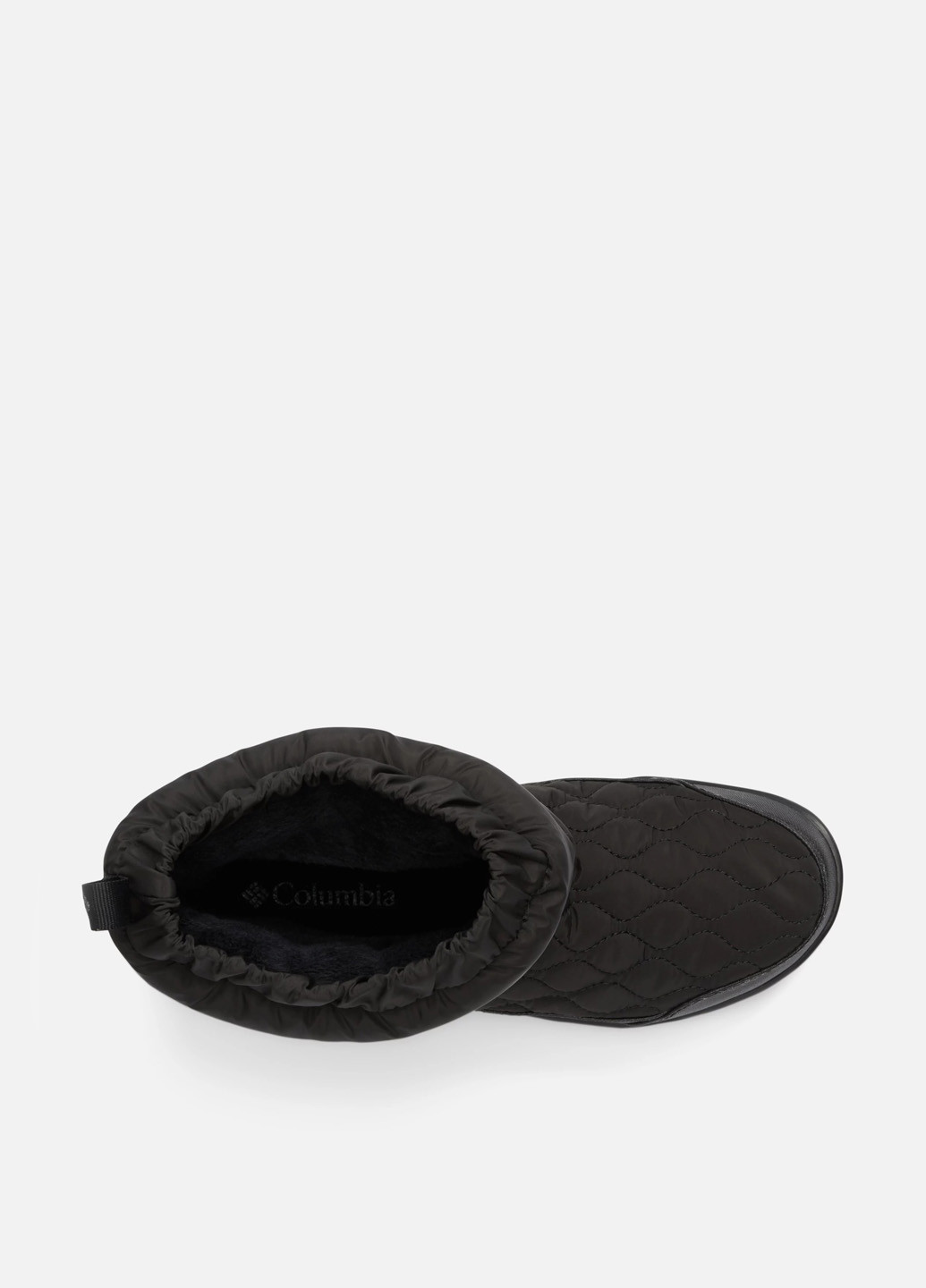 Черные дутики Columbia с логотипом