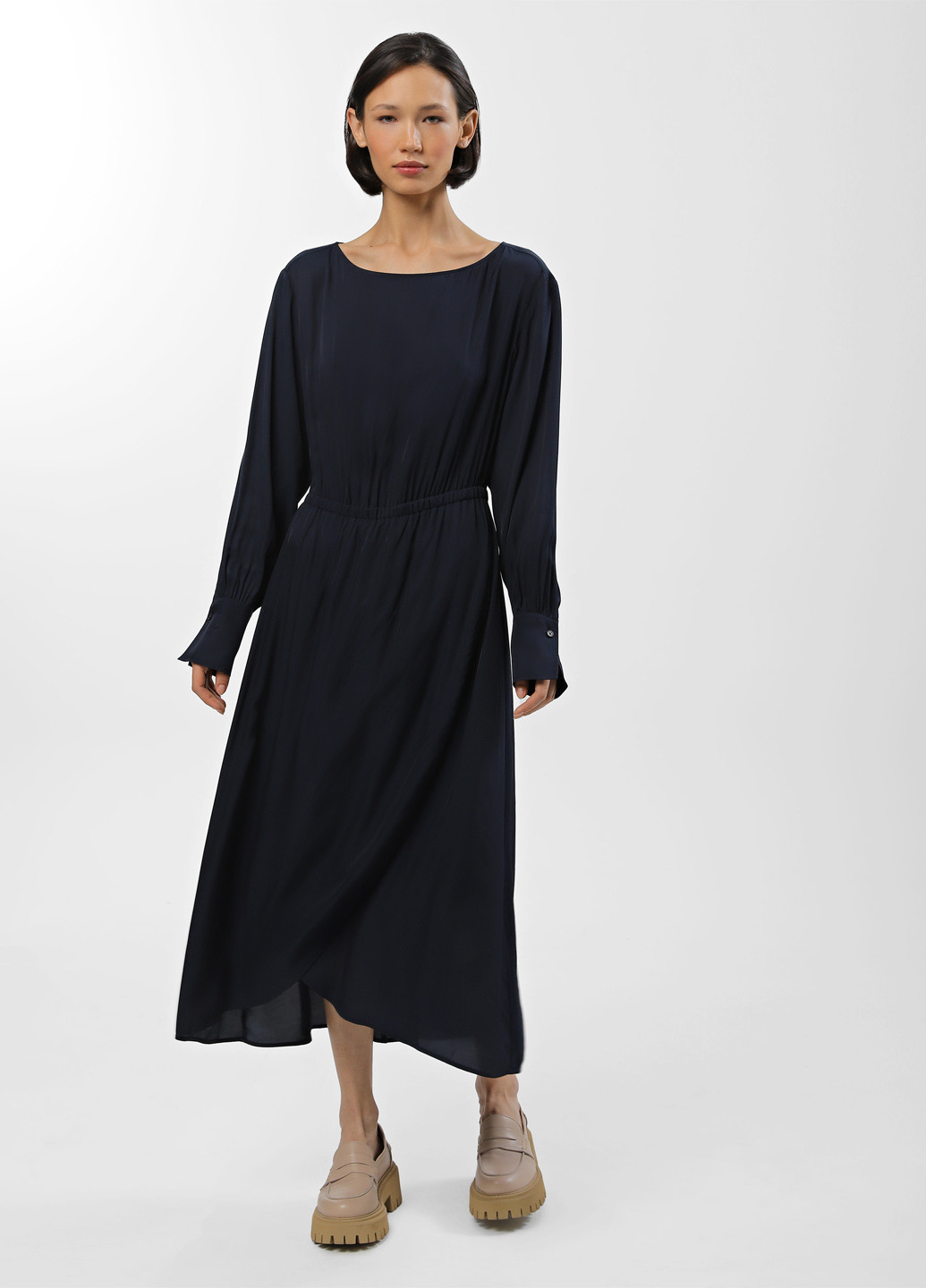 Темно-синя кежуал сукня Marc O'Polo однотонна