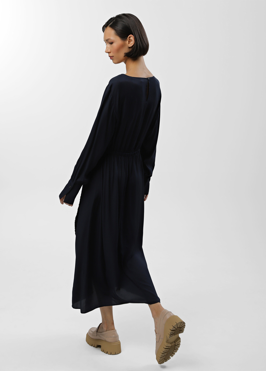 Темно-синя кежуал сукня Marc O'Polo однотонна