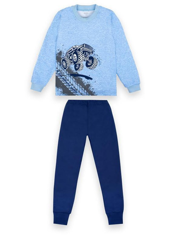 Голубая всесезон пижама свитшот + брюки Габби