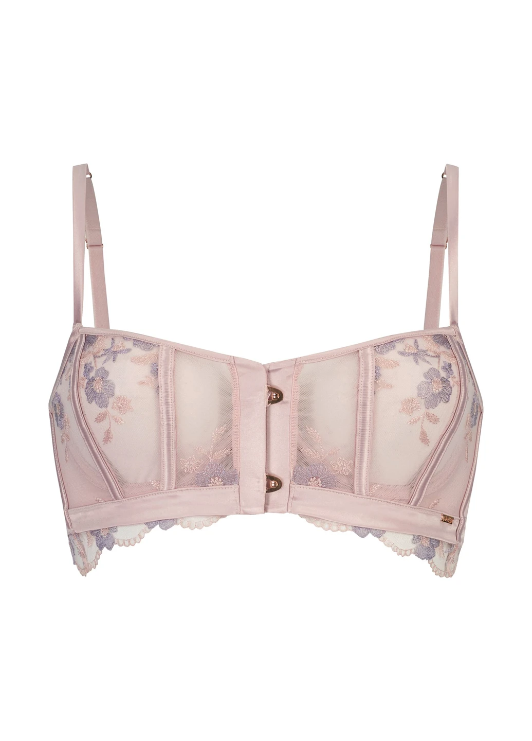 Пудровый брасьер бюстгальтер Hunkemoller с косточками полиэстер
