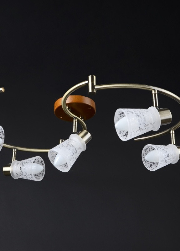 Светильник настенно-потолочный спот поворотный накладной HTL-159C/5 E14 Brille (253893222)