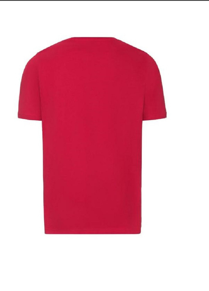 Красная мужская футболка с коротким рукавом Livergy