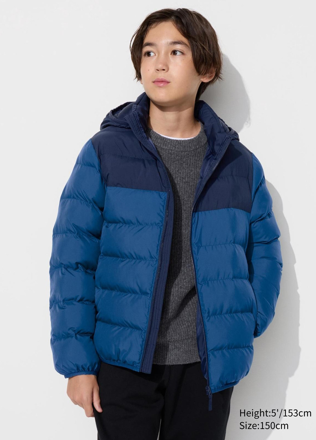 Синя зимня куртка Uniqlo