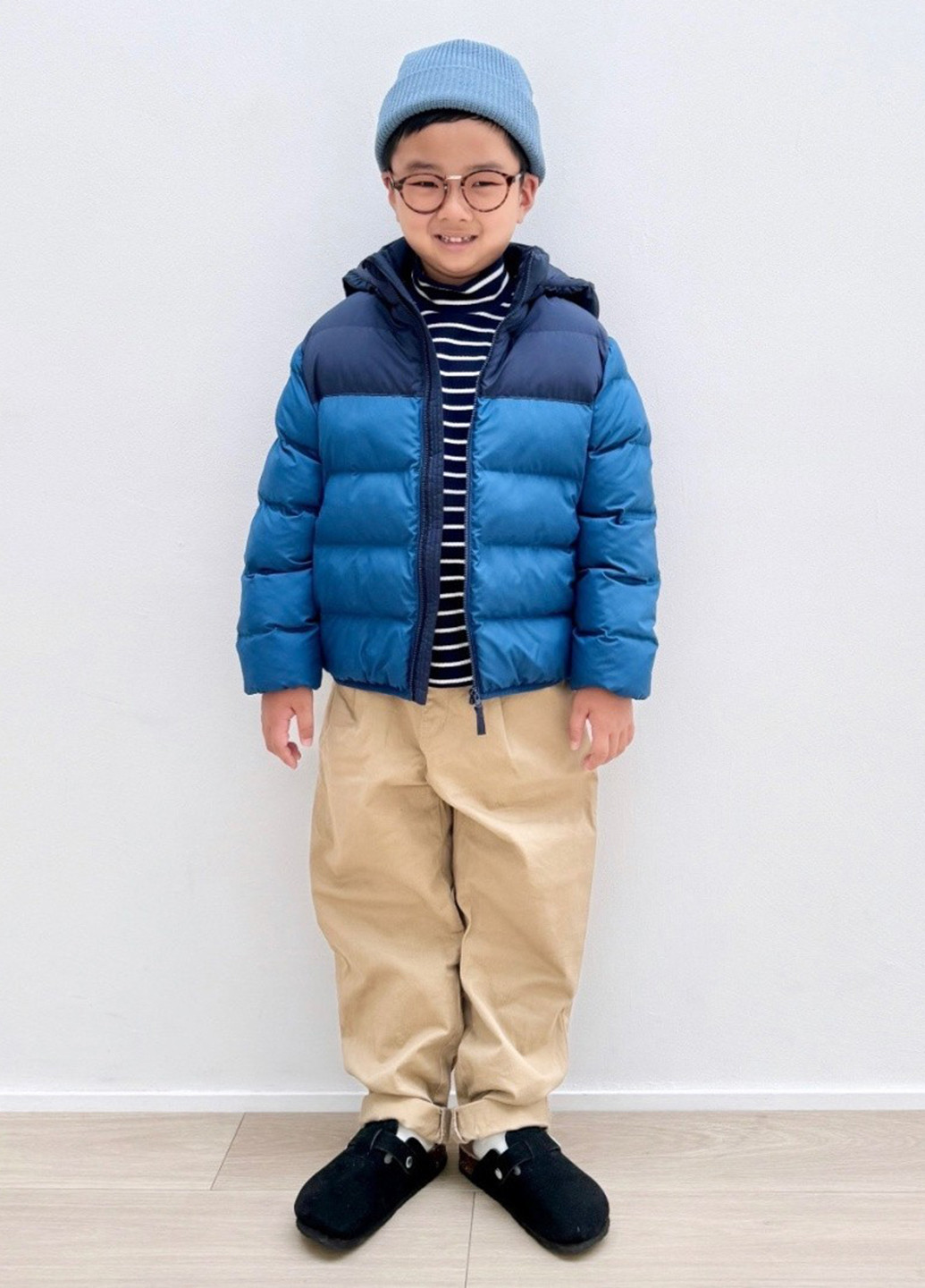 Синя зимня куртка Uniqlo