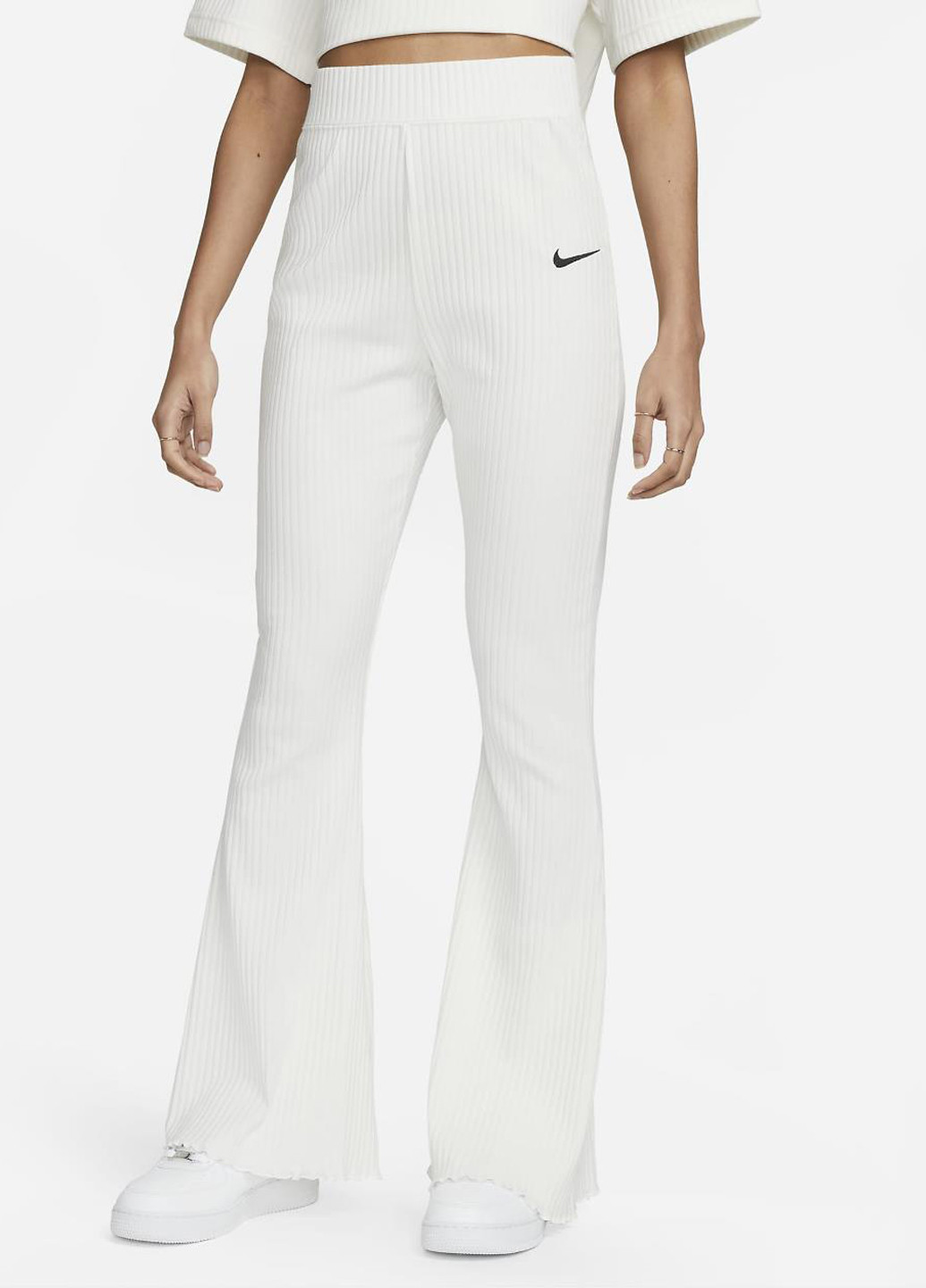 Брюки DV7868-133 Nike Sportswear High-Waisted Ribbed Jersey Pants (319358970)