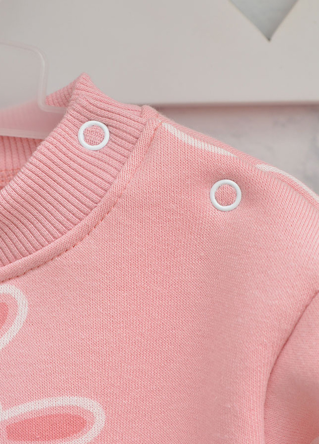 Розовый демисезонный костюм (свитшот, брюки) брючный Blanka