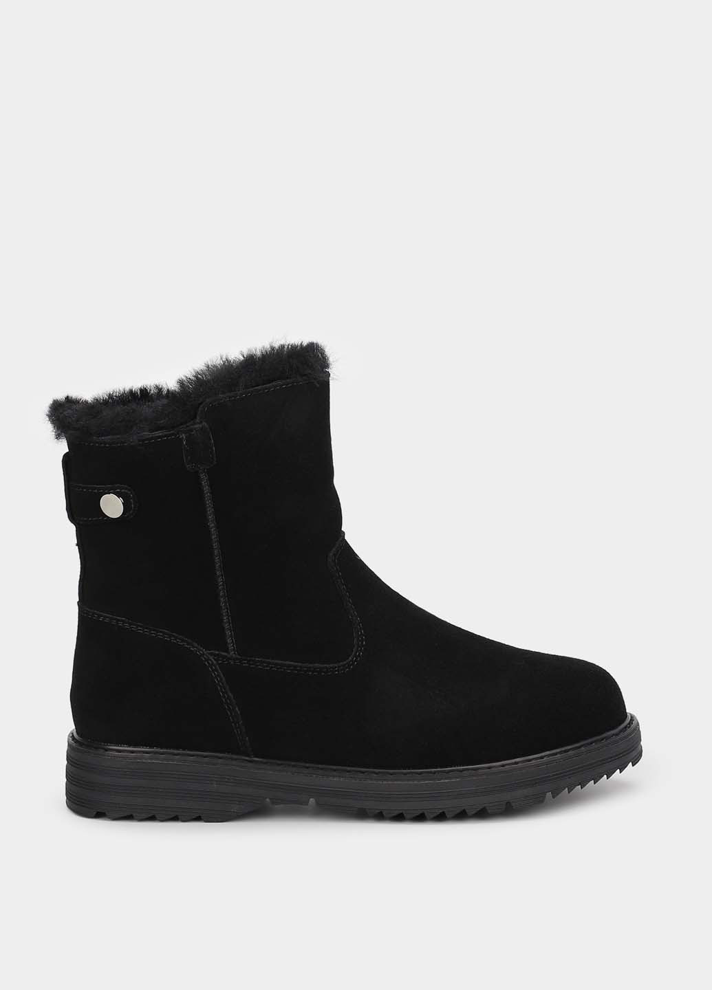 Зимние ботинки Gunter с мехом из натуральной замши