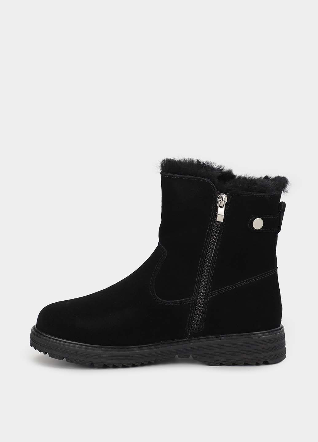 Зимние ботинки Gunter с мехом из натуральной замши