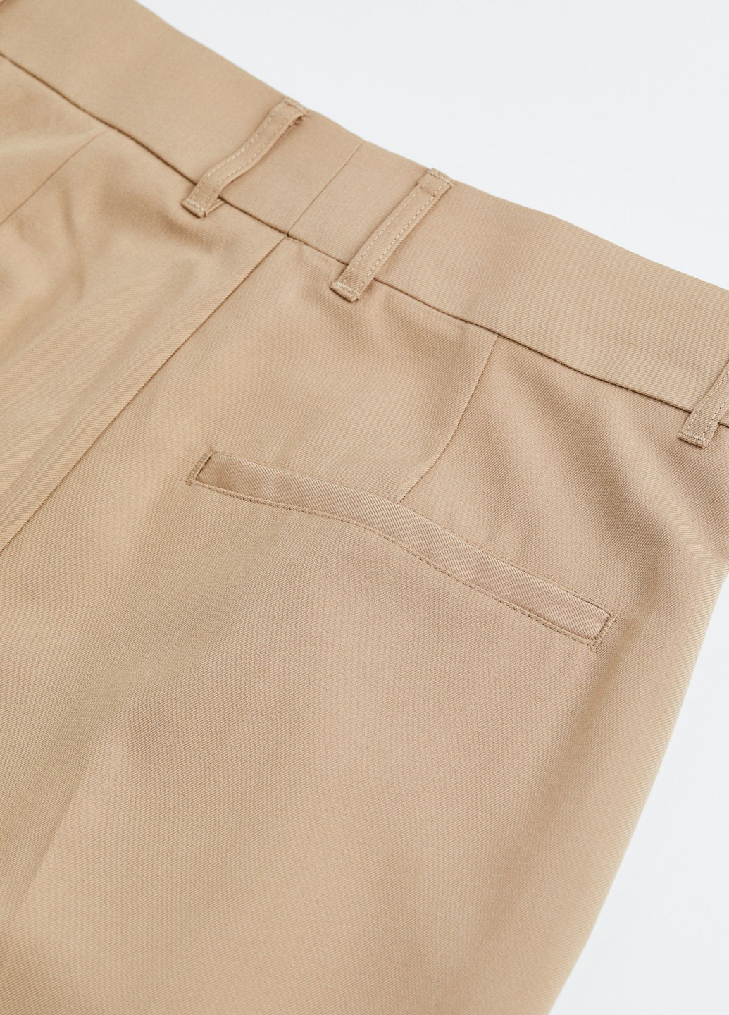 Бежевые кэжуал демисезонные прямые, палаццо, классические брюки H&M