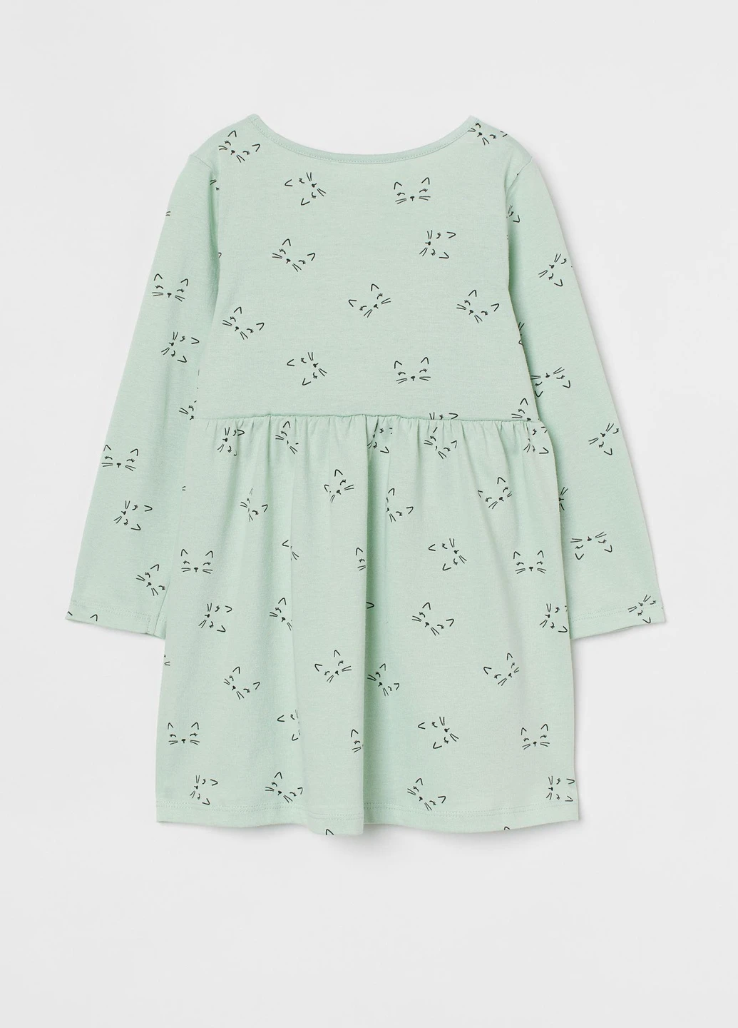 М'ятна сукня демісезон,м'ятний в чорні візерунки, H&M (254733151)