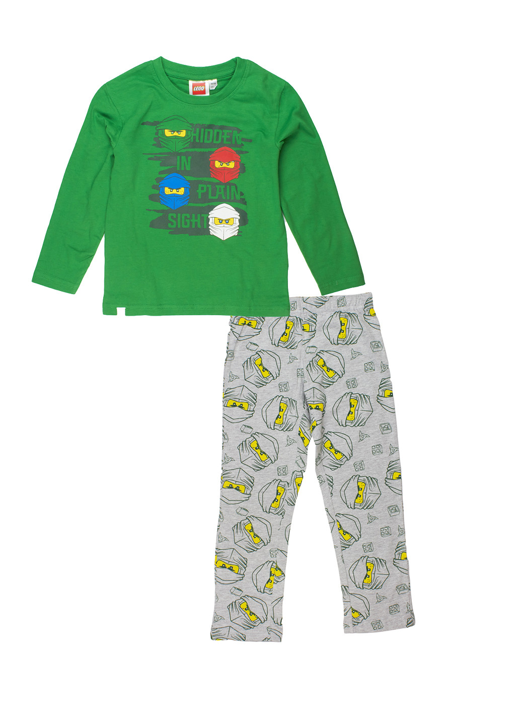 Зелена всесезон піжама (лонгслів, штани) лонгслив + брюки Lego Wear