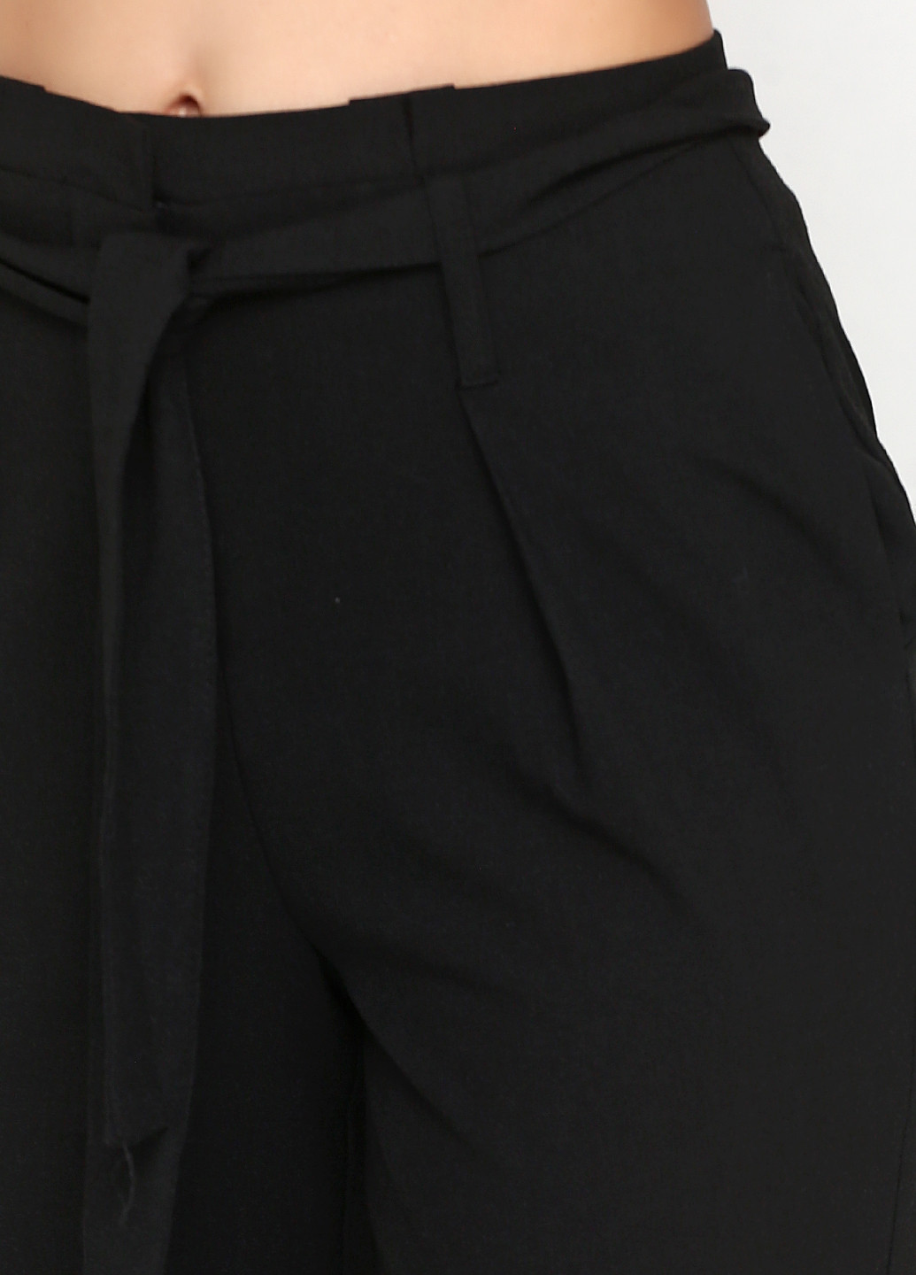 Черные кэжуал демисезонные зауженные брюки Only