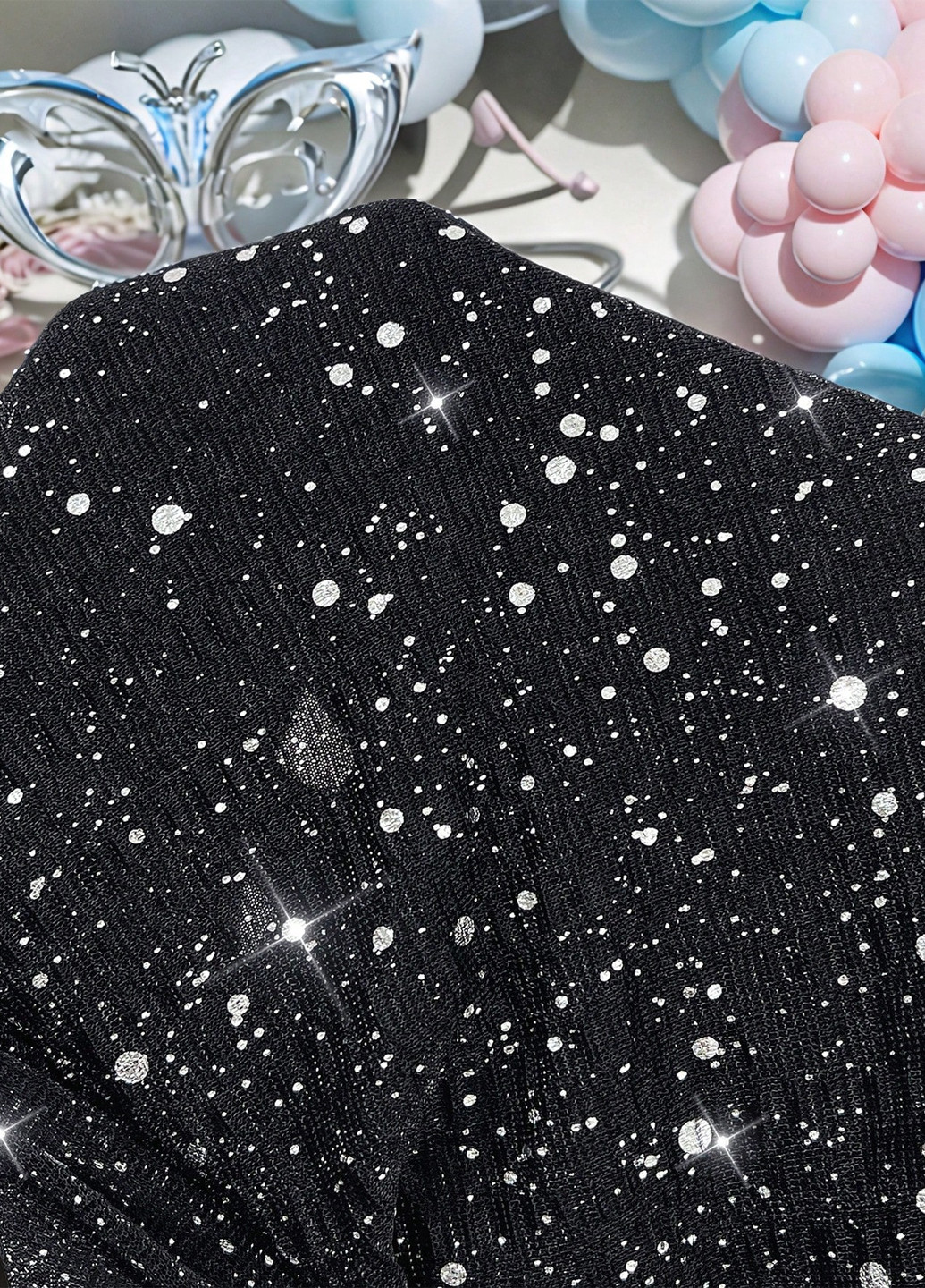 Черное коктейльное платье для беременных футляр SHEIN однотонное