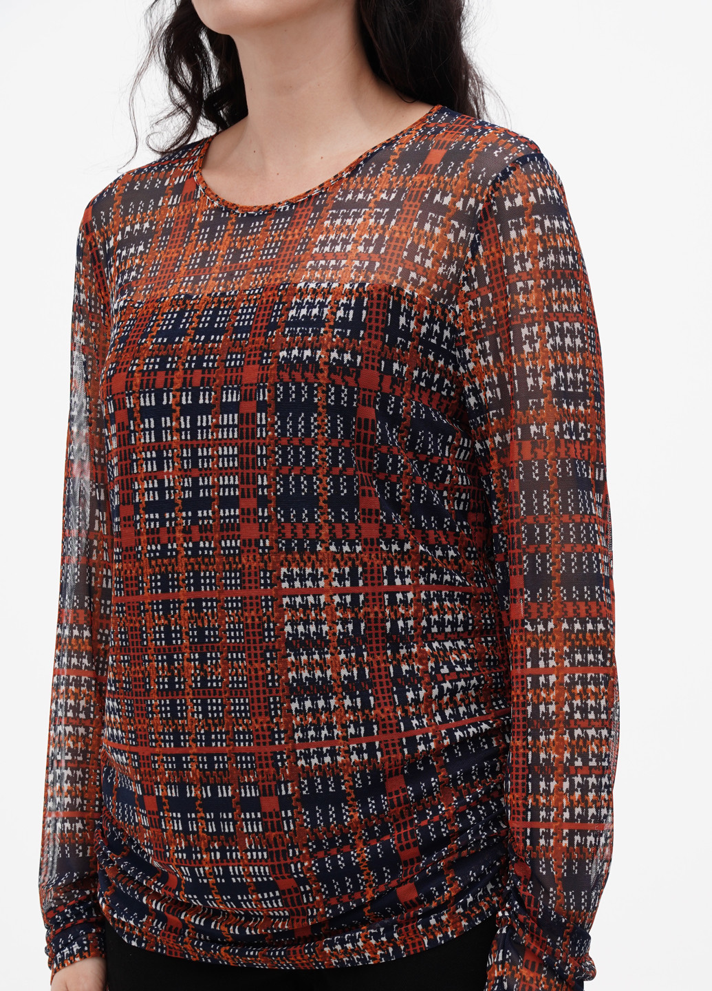 Комбинированная демисезонная блуза DKNY