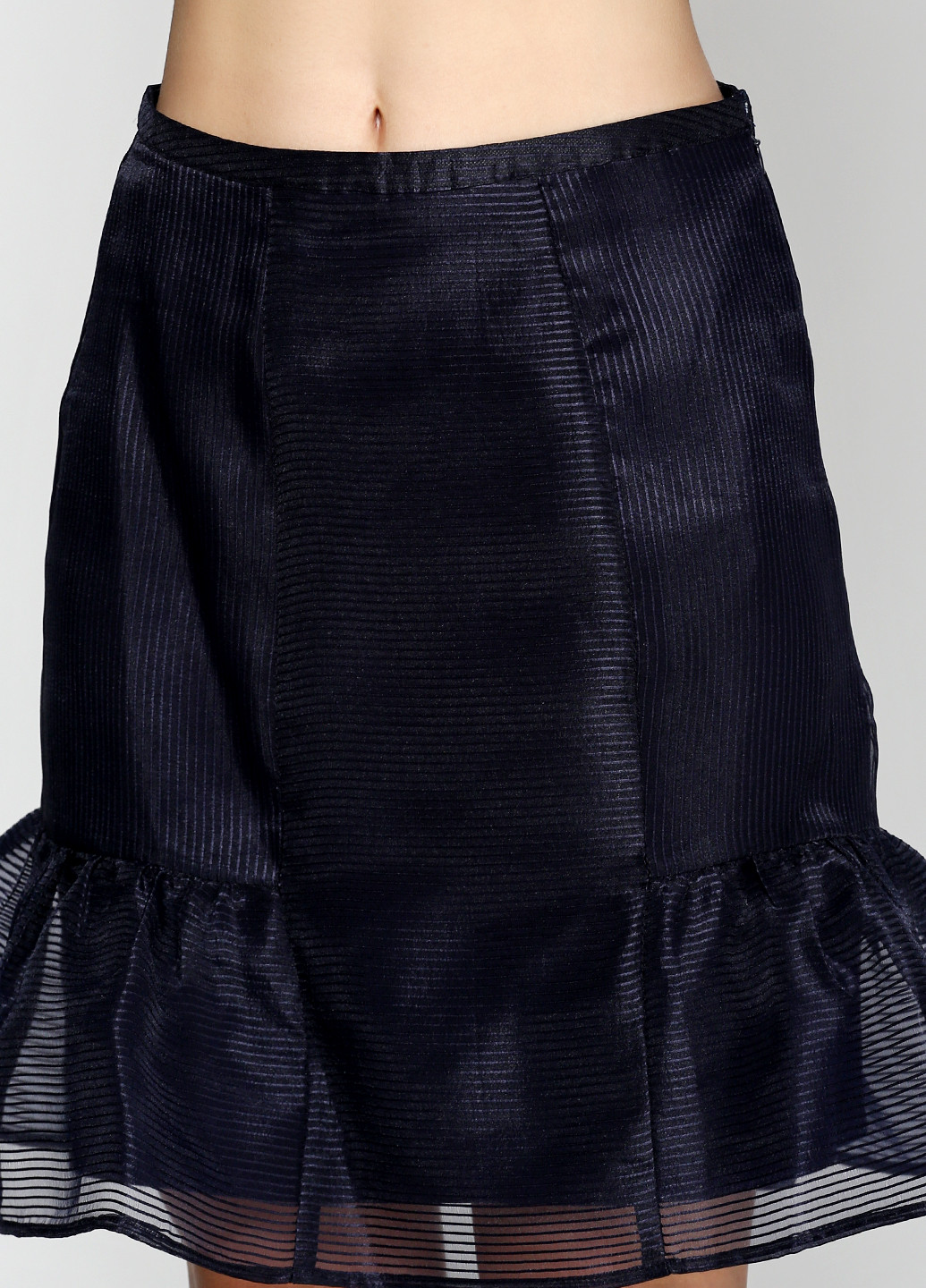 Темно-синяя офисная однотонная юбка Silvian Heach мини