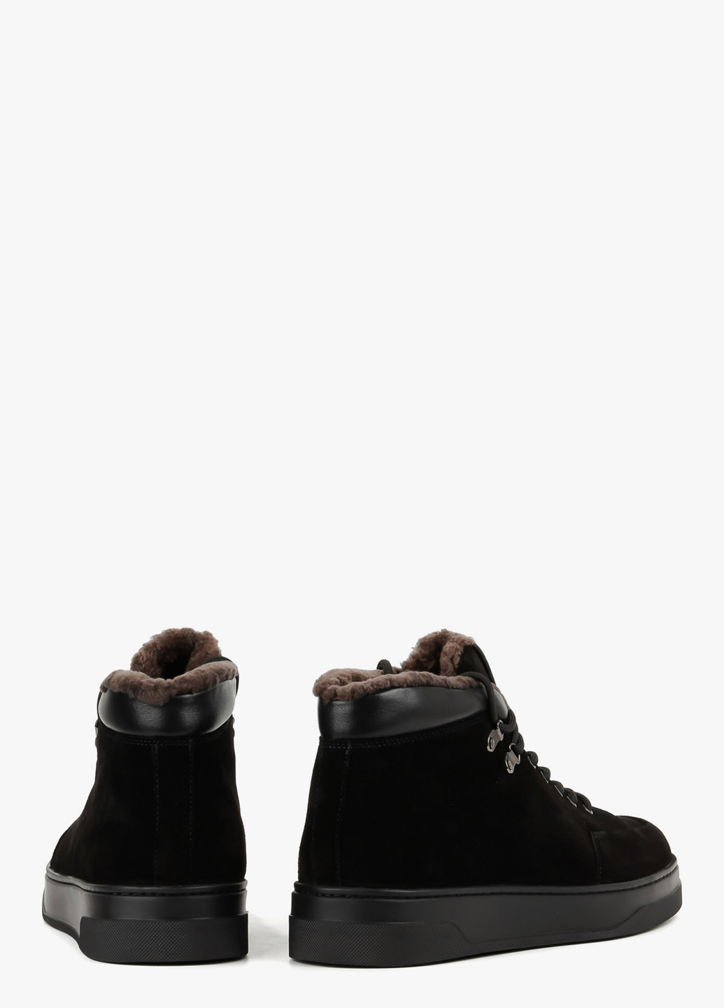 Черные зимние ботинки Le'BERDES