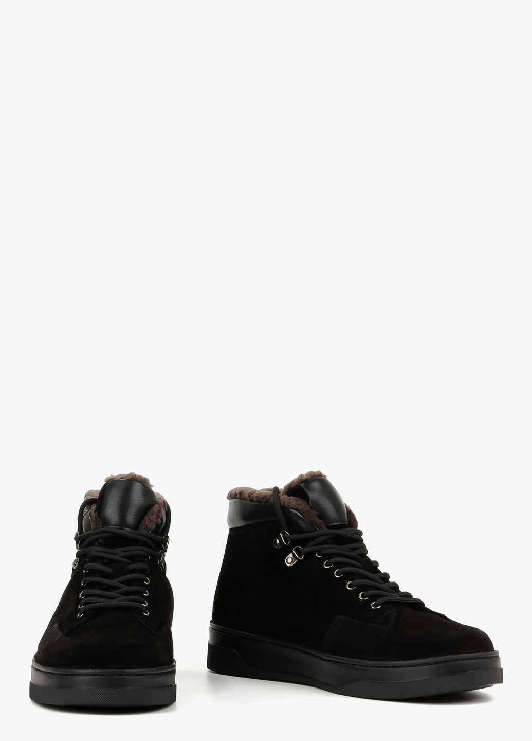 Черные зимние ботинки Le'BERDES