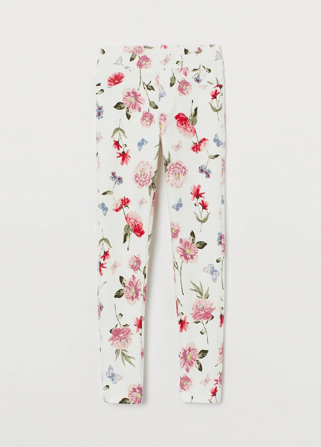 Белые демисезонные леггинсы H&M