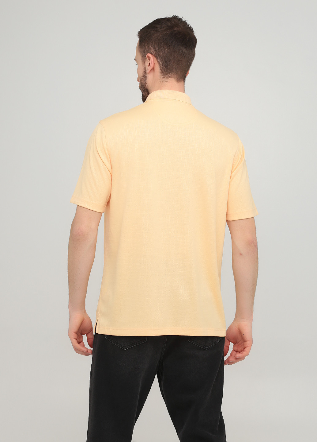 Персиковая футболка-поло для мужчин Greg Norman меланжевая