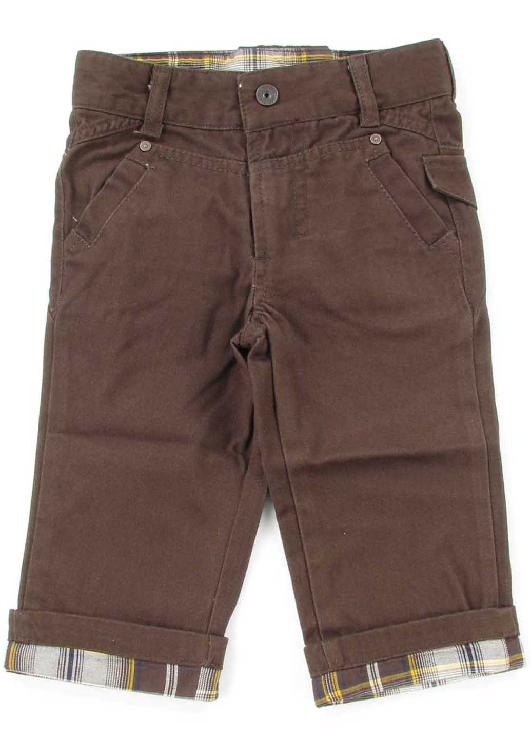 Коричневые кэжуал демисезонные брюки прямые Wojcik