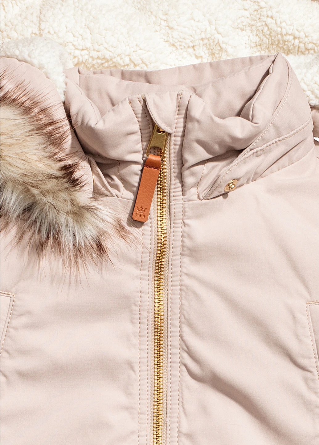 Бежева зимня куртка H&M