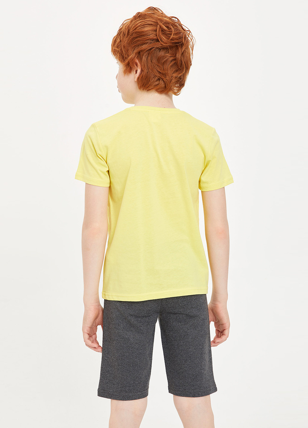 Желтый демисезонный пижама(футболка, шотры) DeFacto