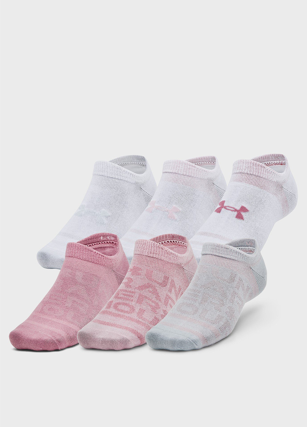Рожеві шкарпетки (6 пар) Under Armour логотипи (315696846)