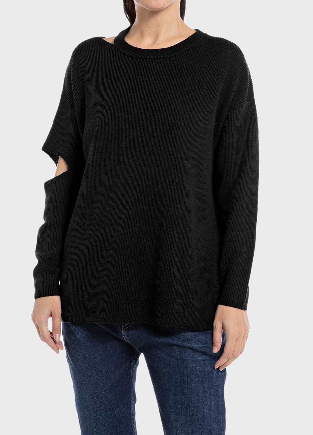 Чорний зимовий джемпер джемпер Replay