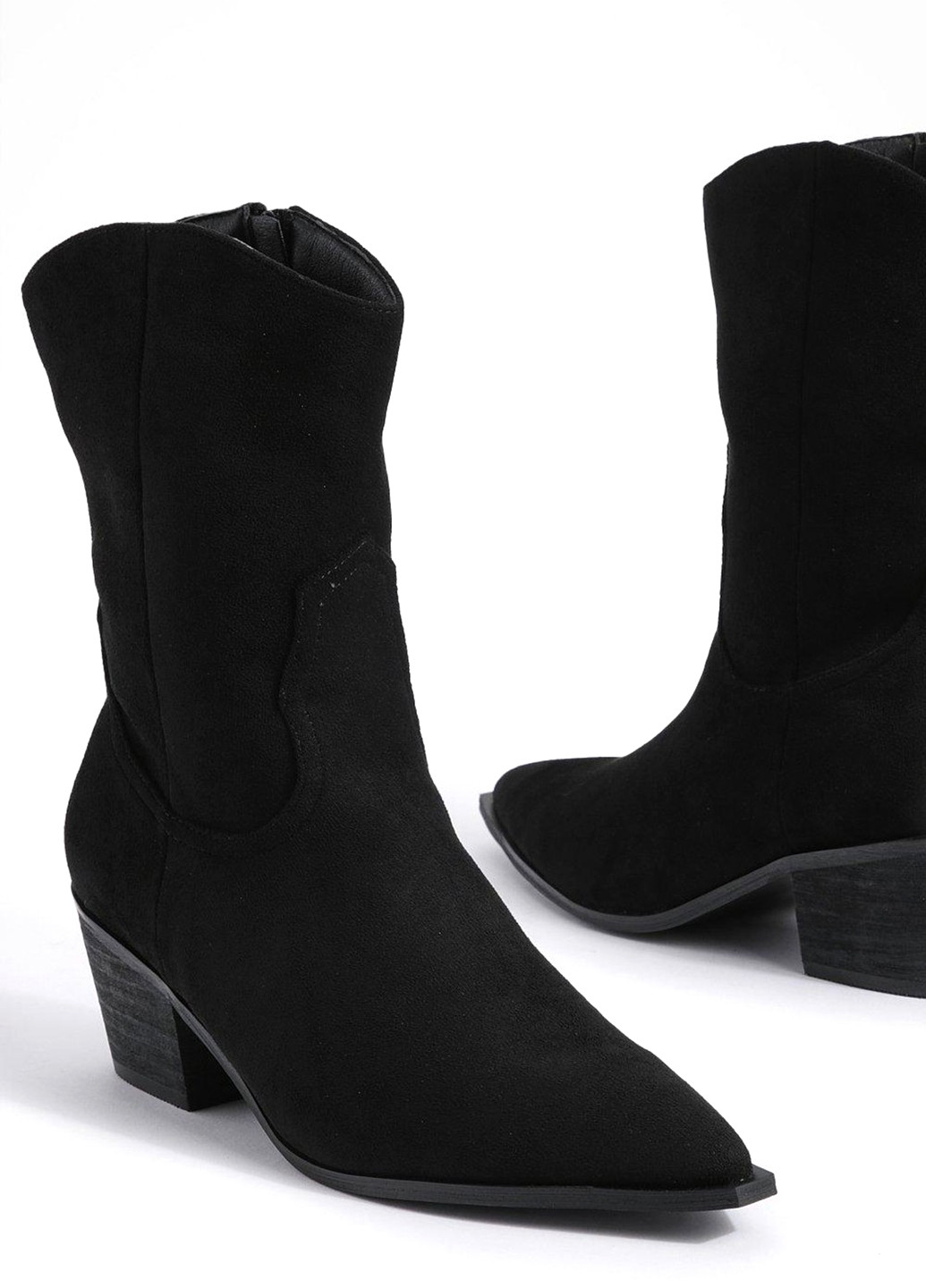 Черные осенние полусапоги Boohoo