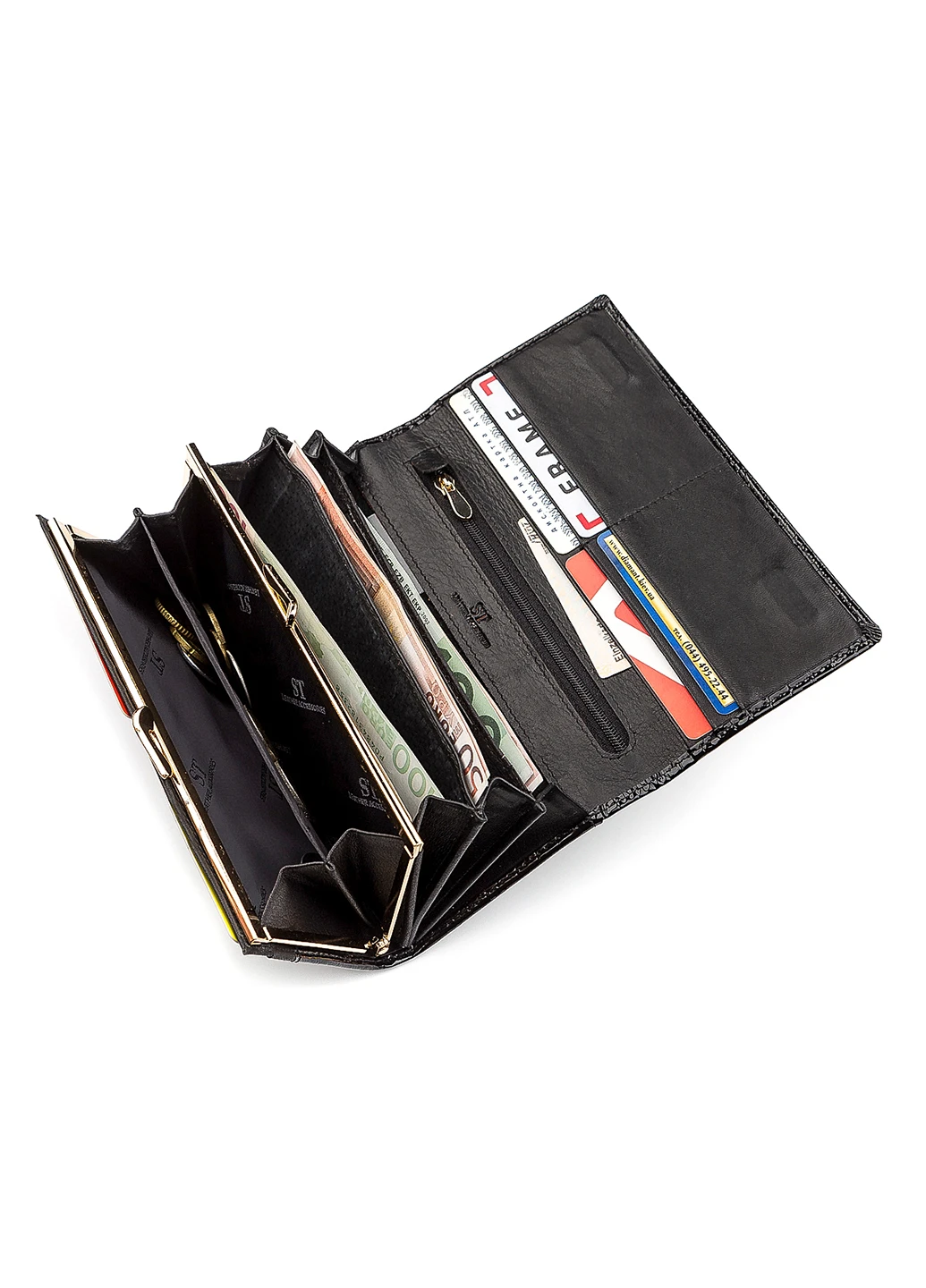 Жіночий шкіряний гаманець 18,5х9,5х3 см st leather (252133656)