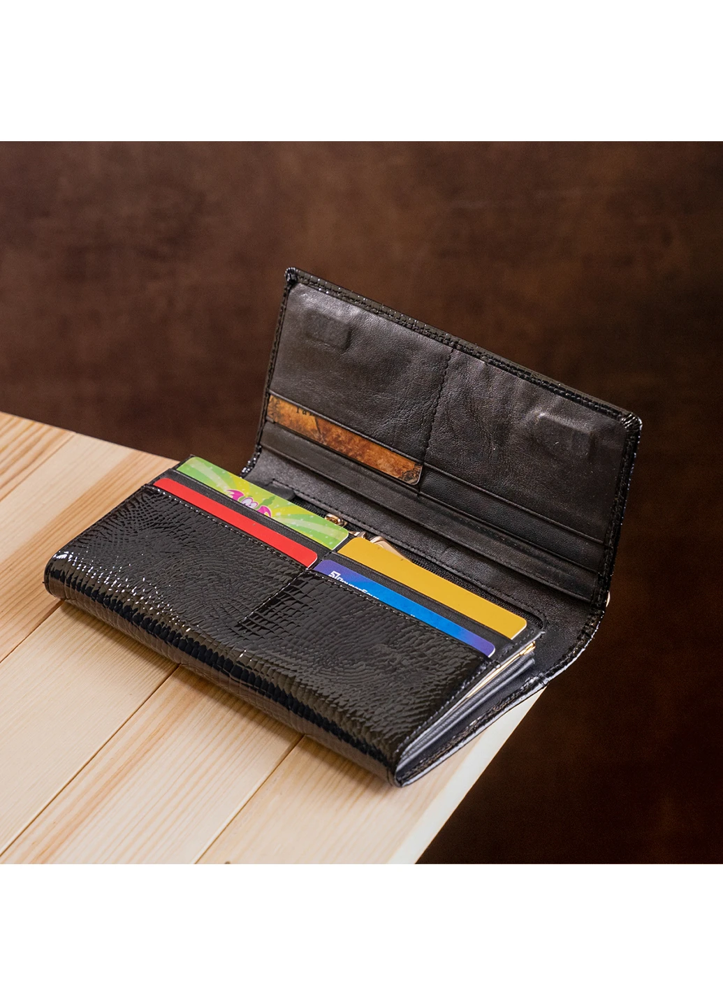 Жіночий шкіряний гаманець 18,5х9,5х3 см st leather (252133656)
