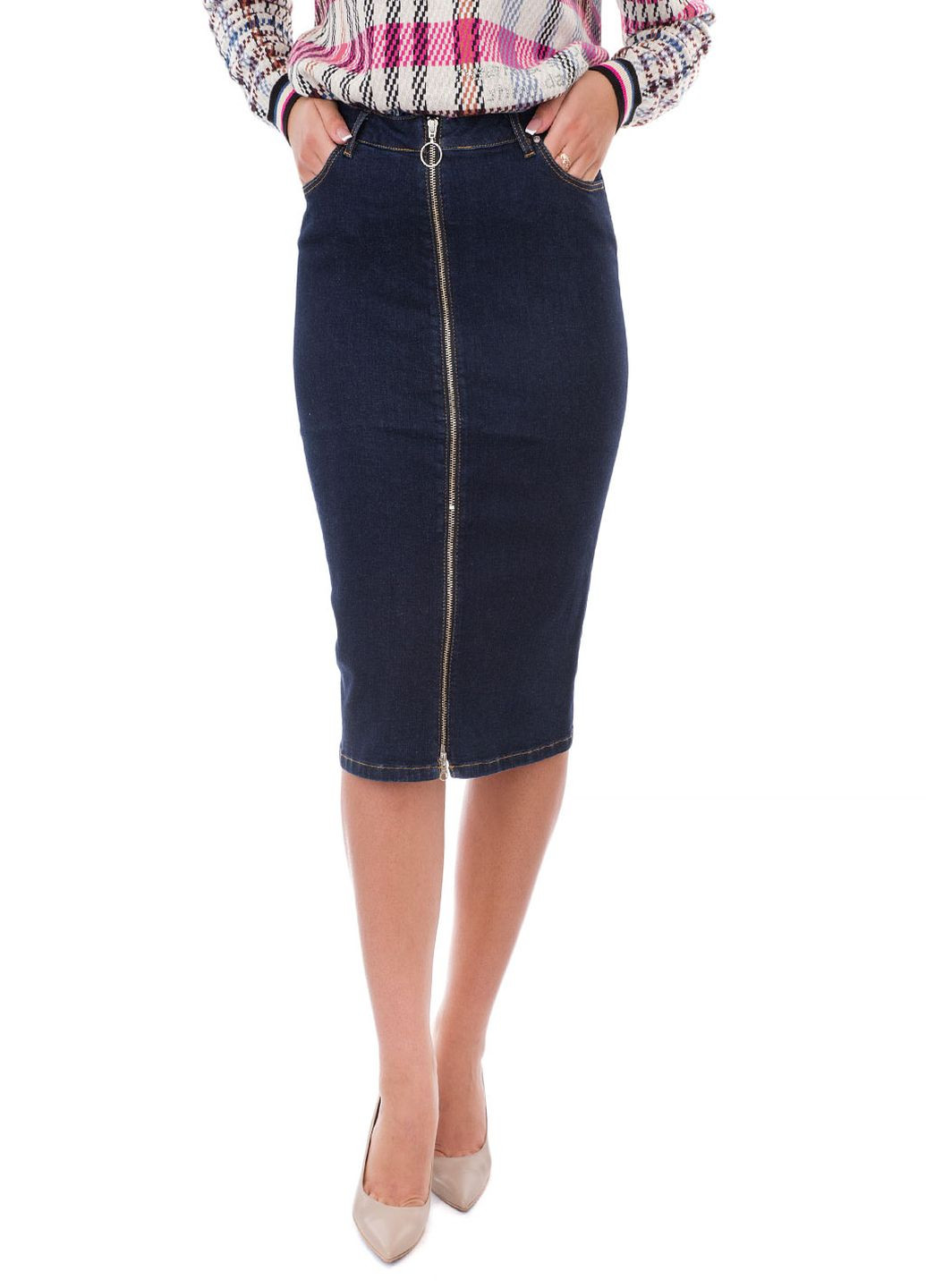 Синяя юбка Oui