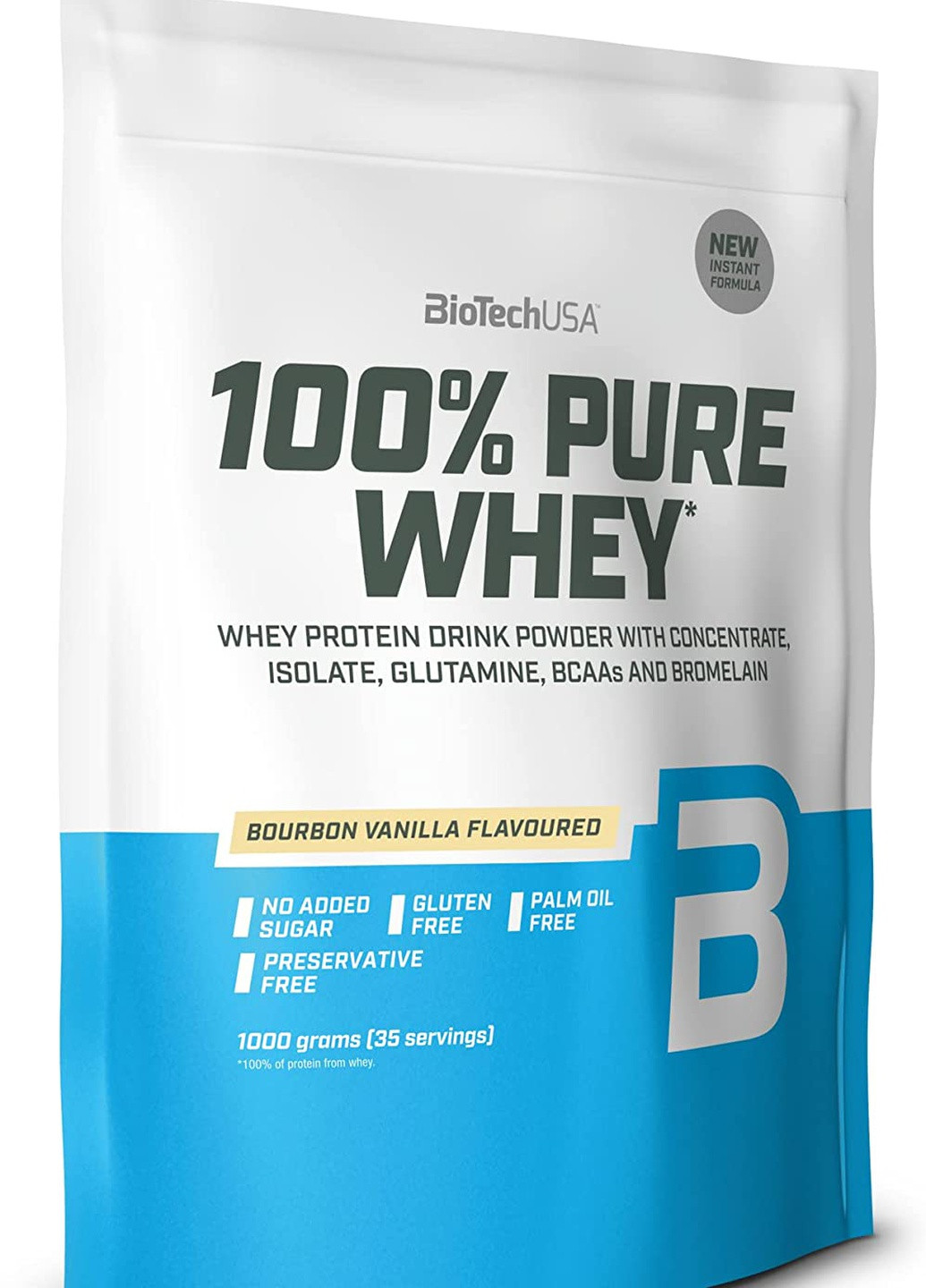 Протеин 100% Pure Whey 1000 g (Bourbon vanilla) Biotech (255390336)
