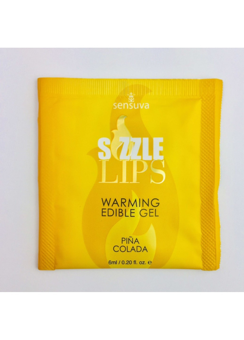 Пробник массажного геля - Sizzle Lips Pina Colada (6 мл) Sensuva (256537671)