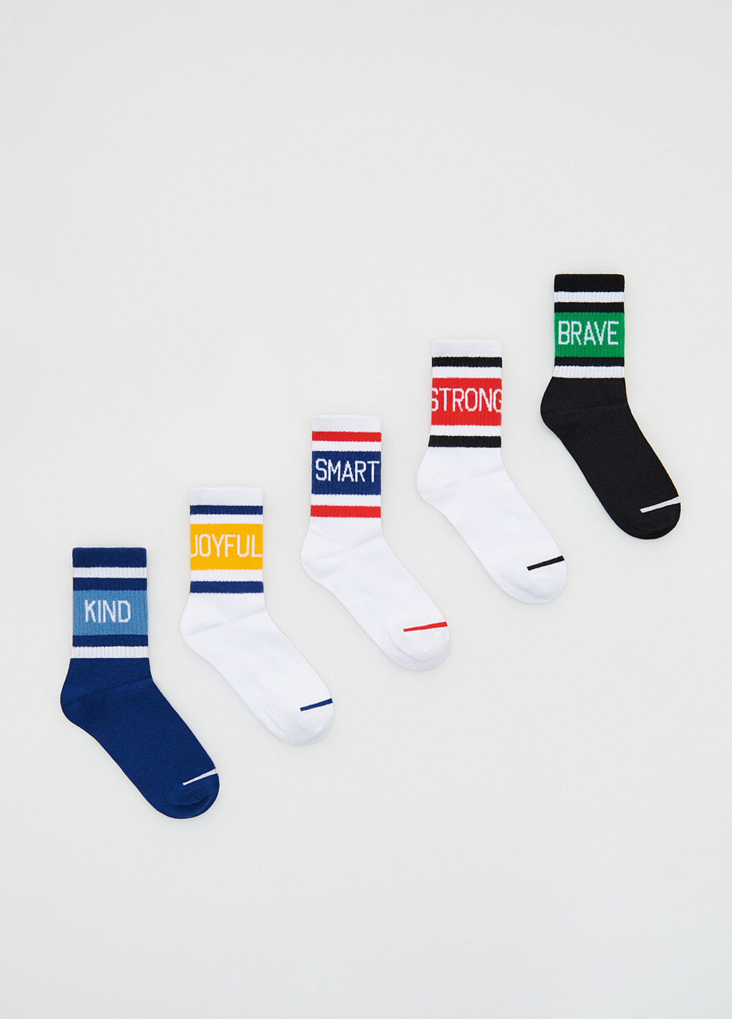 Комбинированные носки (5 пар) Reserved надписи демисезон (317322897)