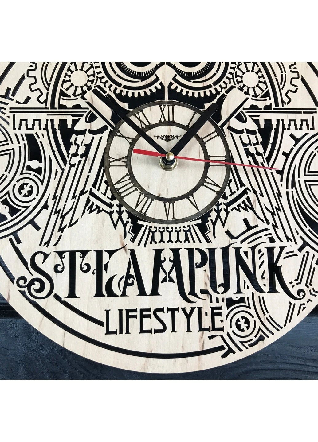 Концептуальний дерев`яний годинник в інтер`єр «Steampunk» 7Arts (253567081)