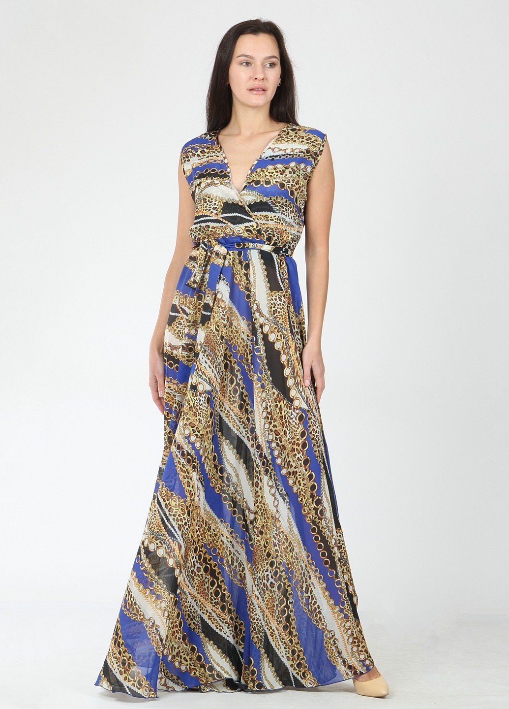 Комбінована вечірня плаття, сукня Enna Levoni тигровый