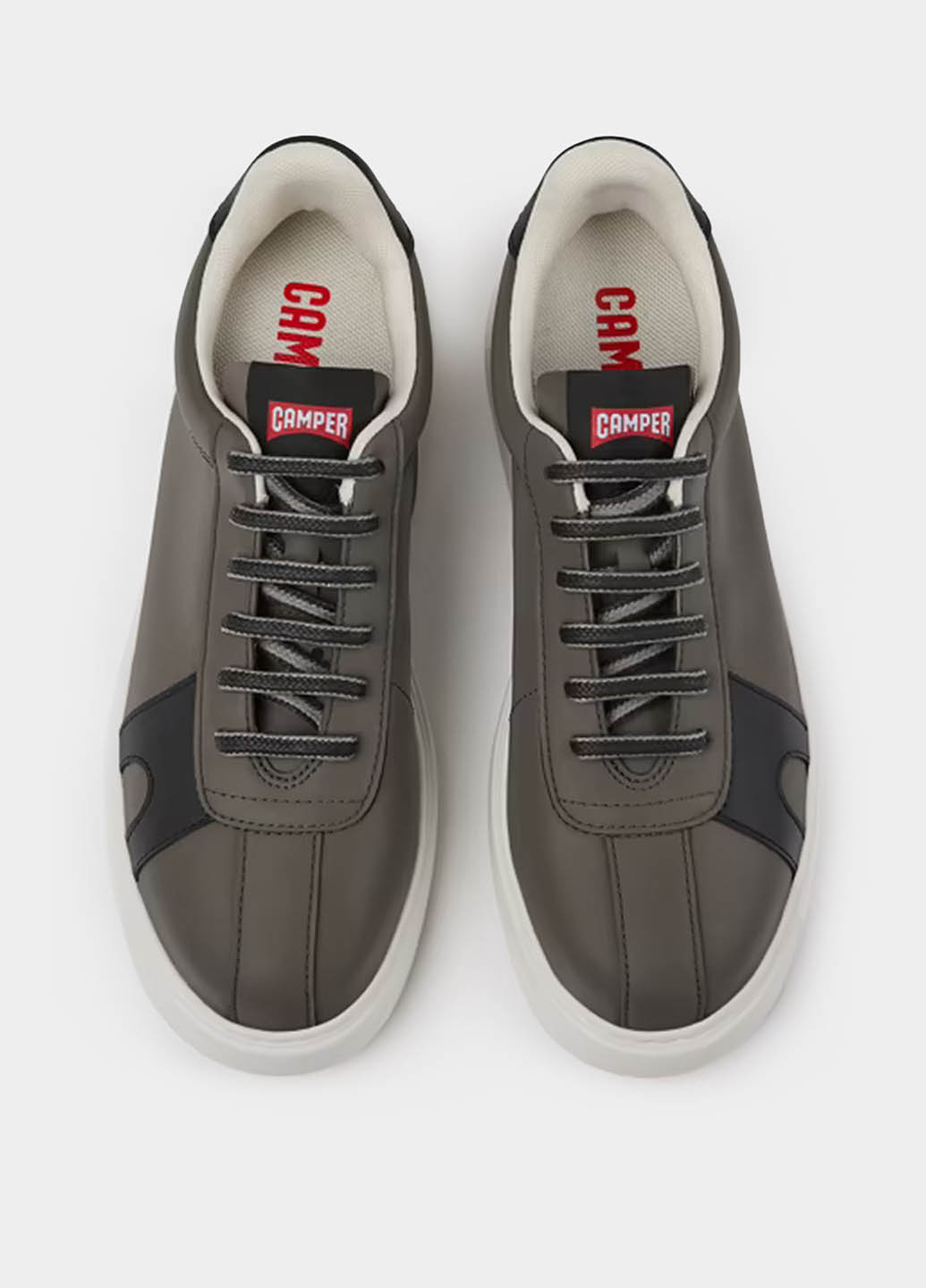 Серо-коричневые кеды Camper