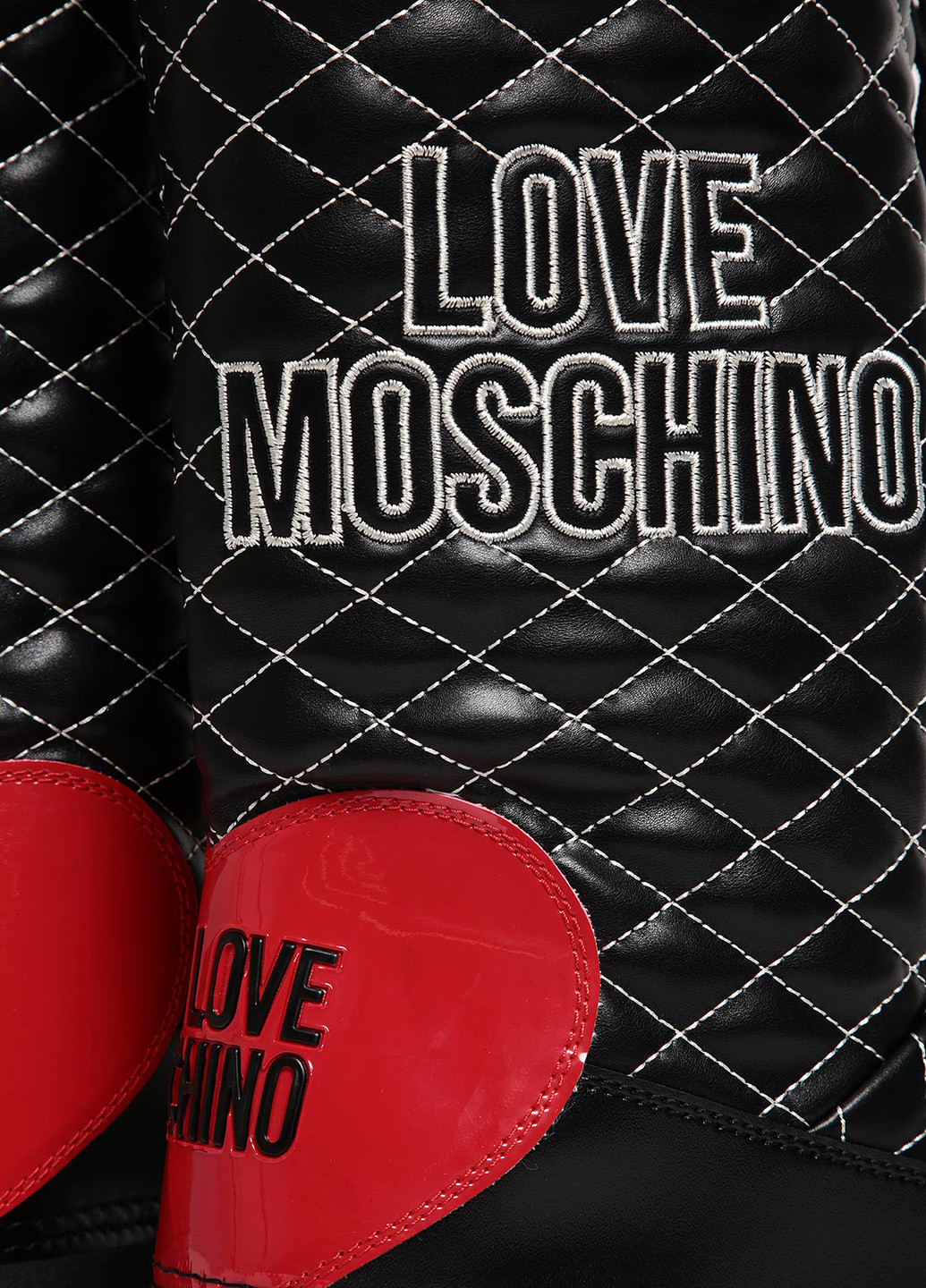 Черные луноходы Love Moschino с аппликацией