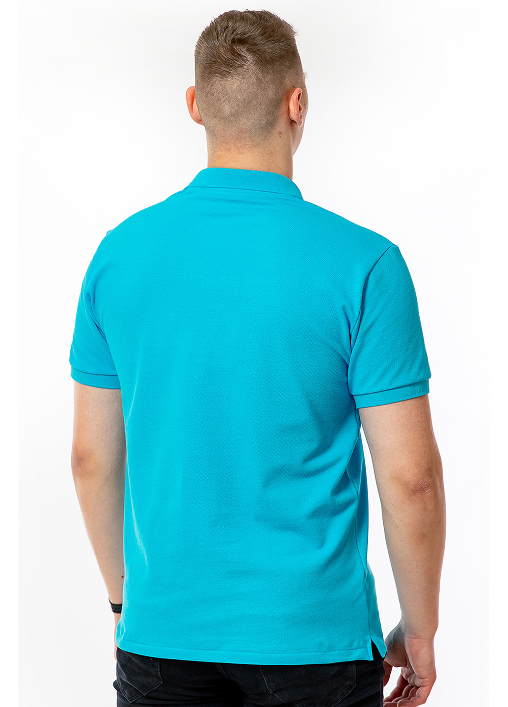 Голубой футболка-футболка-поло мужская для мужчин Kosta однотонная
