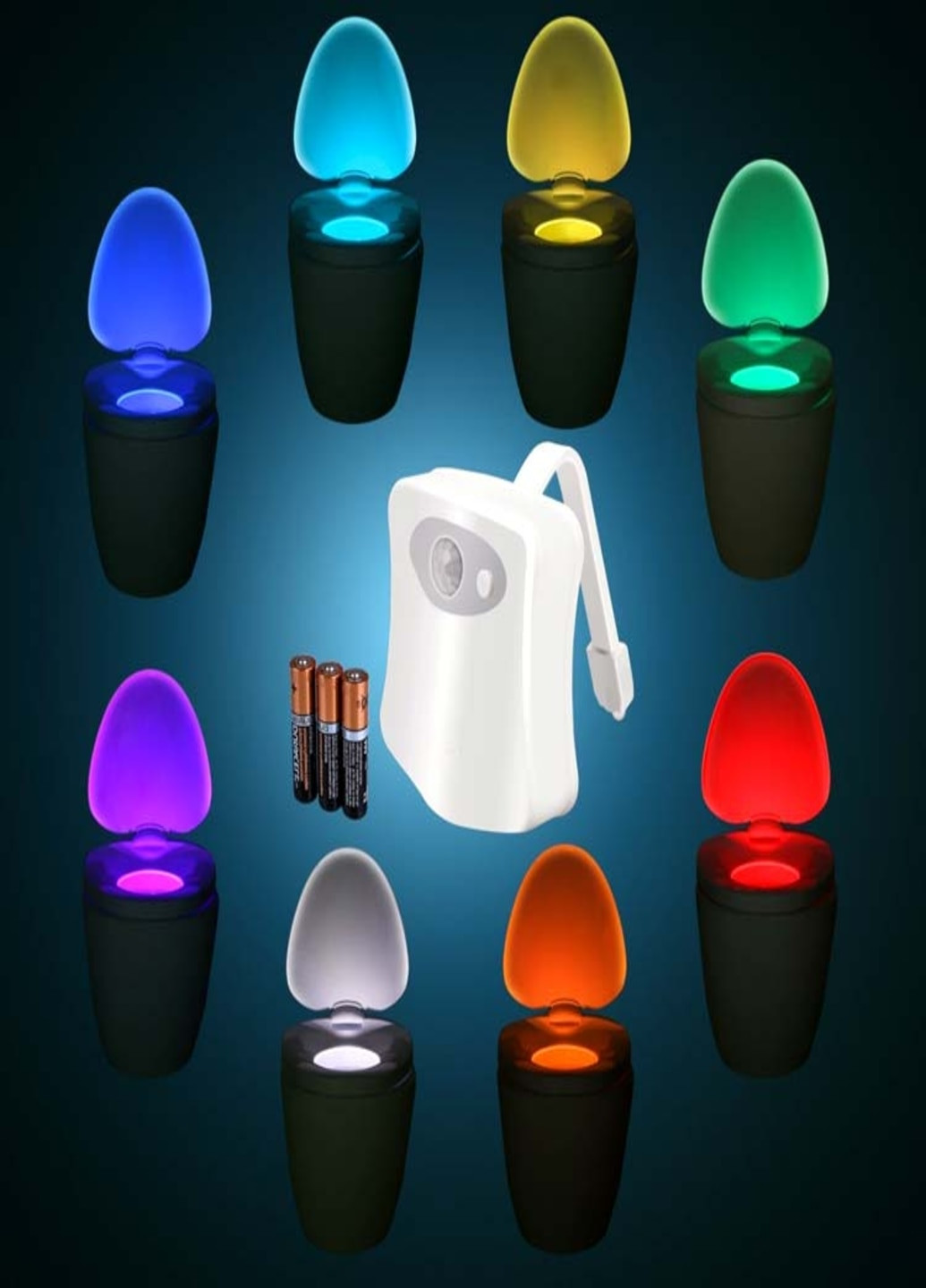 Світильник нічник Підсвічування LED для унітазу з датчиком руху 8 кольорів (5542336) Francesco Marconi (215118302)