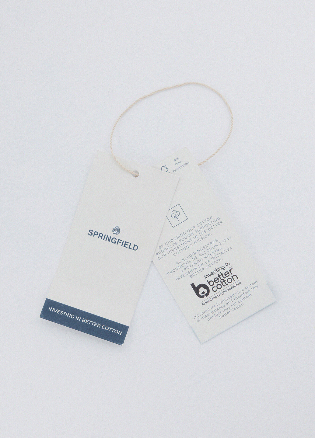 Темно-синяя футболка-поло для мужчин Springfield однотонная