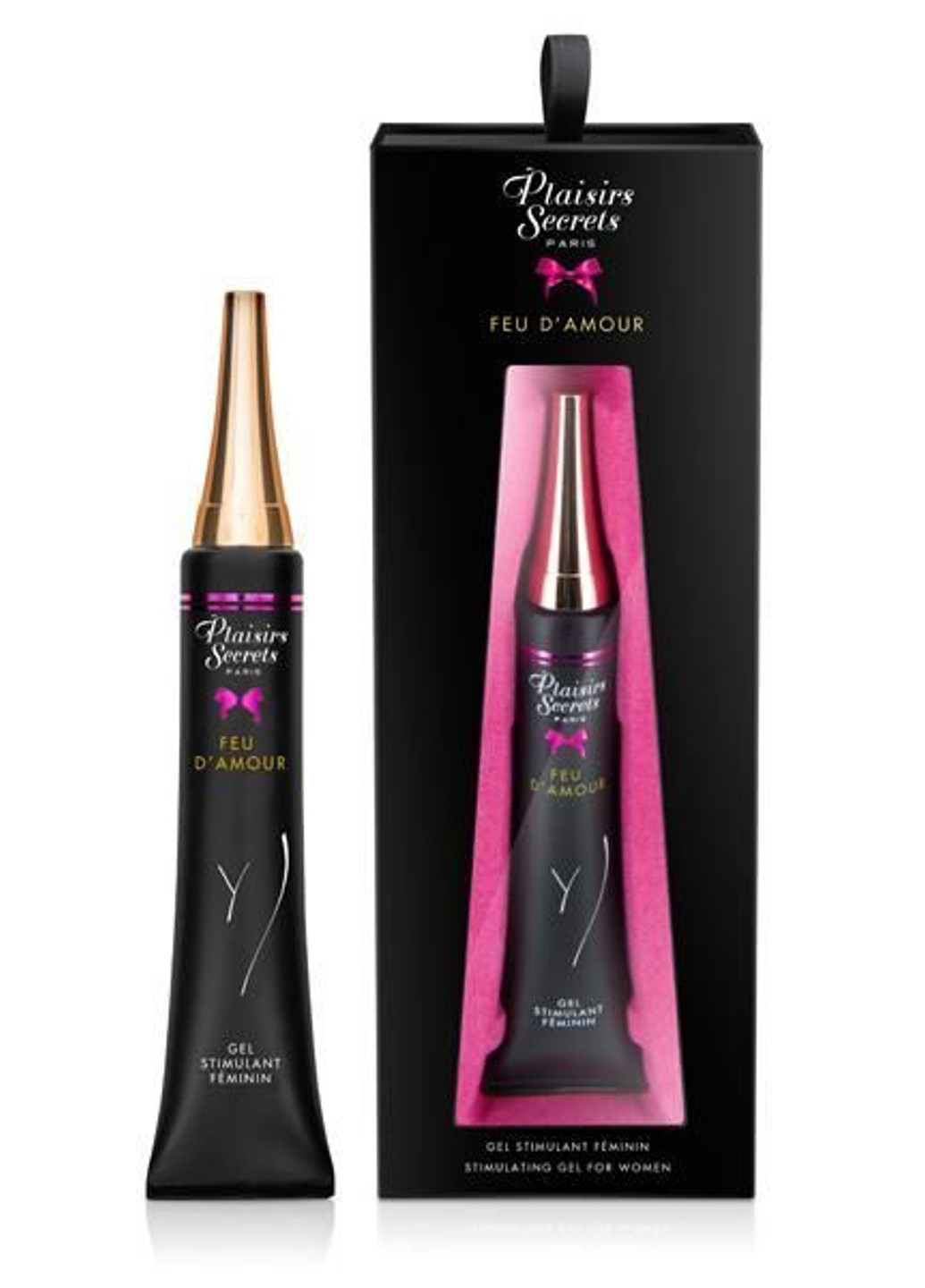Стимулирующий гель для клитора Feu Damour (30 мл) разогревающий Plaisirs Secrets (255169334)