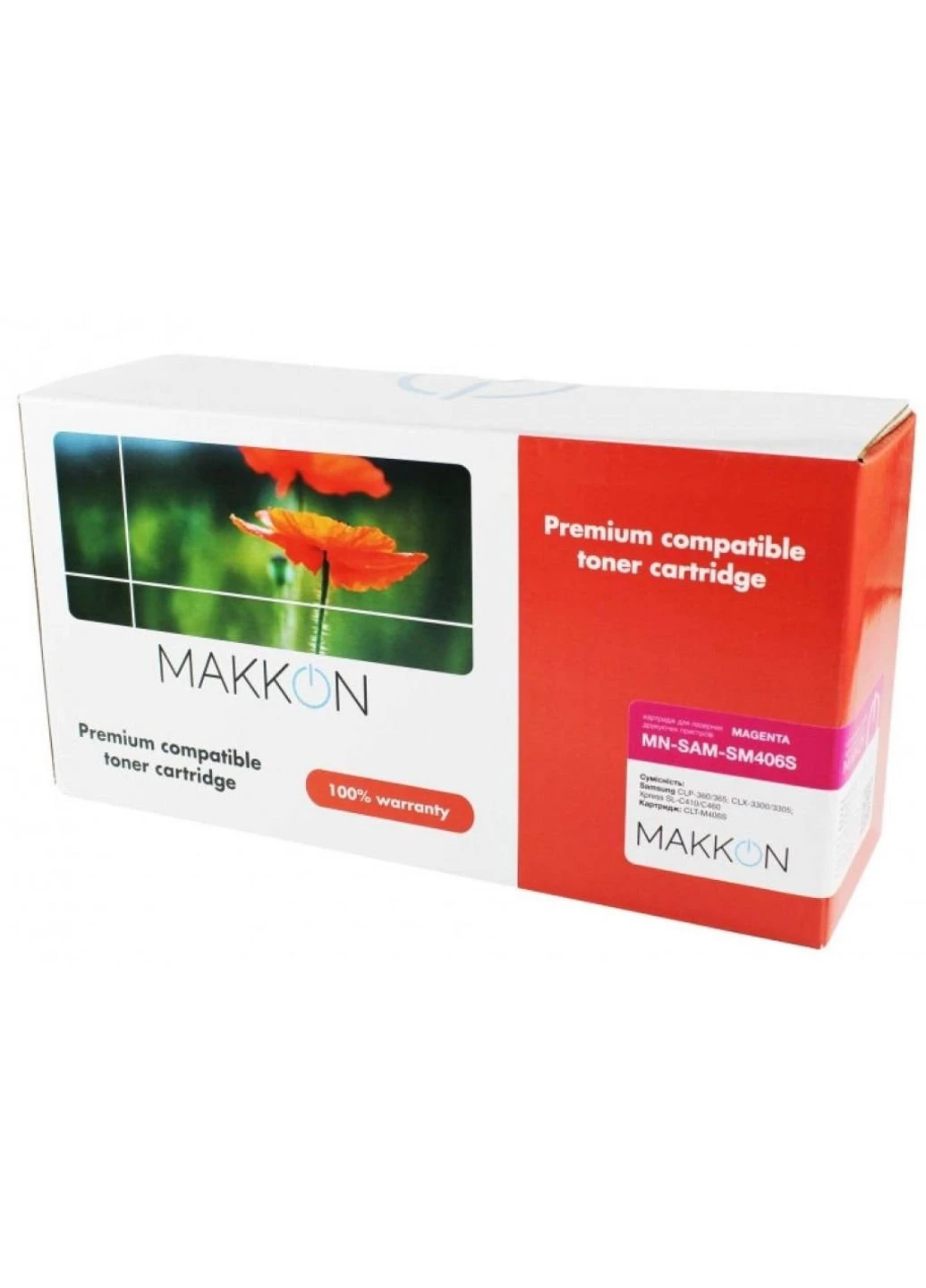Картридж (MN-SAM-SM406S) Makkon Samsung CLT-M406S (SM406S) 1k magenta (247616379)